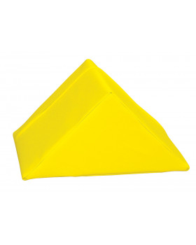 Trojúhelník krátký - koženka/žlutá
