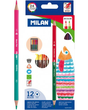 Barvičky Milan dvoubarevné 12 ks