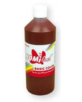 Temperové barvy BasicColor 500ml  hnědá