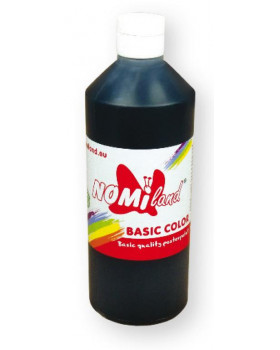 Temperové barvy BasicColor 500ml černá