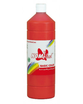 Temperové barvy BasicColor 1000ml světle červená