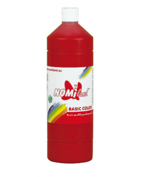 Temperové barvy BasicColor 1000ml tmavě červená