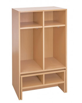 Šatna Ementál s lavičkou, pro 2 děti - BUK