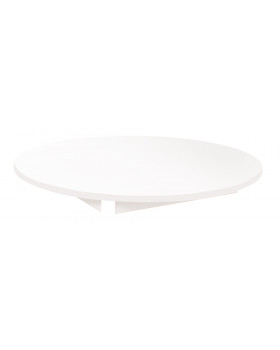 Stolová deska 18 mm, BÍLÁ, kruh 90 cm, bílá