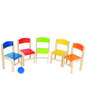 Dřevěná židlička JAVOR modrá 31 cm DOPRODEJ