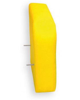 Sedačka bar. - pravá opěrka žlutá, 31 cm
