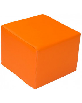 Taburetek čtverec - oranžový 35cm