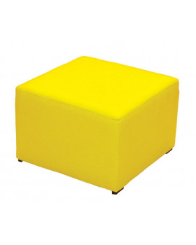 Sedačka barevná - taburetek žlutá, 31 cm