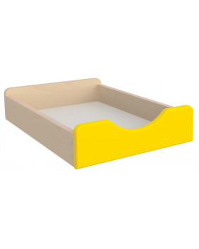 Dřevěný úložný box - Malý - žlutý