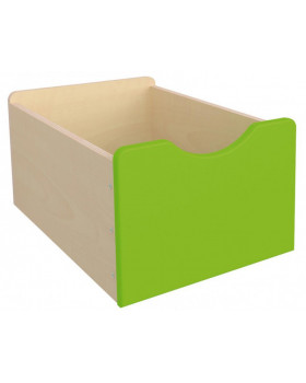 Dřevěný úložný box - Veľký - zelený