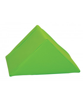 Trojúhelník krátký - koženka/zelená
