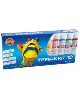 Temperové barvy, 10 barev