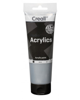 Akrylové barvy metal. 250ml stříbrná