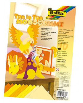 Pěnová folie - odstíny žluté