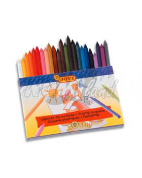 Pastelky Plasticolor, šestihranné, 24ks