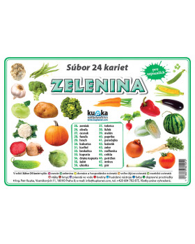 Procvičovací karty - Zelenina