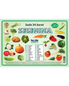 Procvičovací karty - Zelenina
