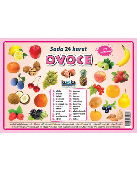 Procvičovací karty -  Ovoce