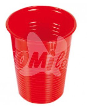 Plastové skleničky - červené - 10 ks