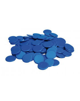 Plastové žetony - modré