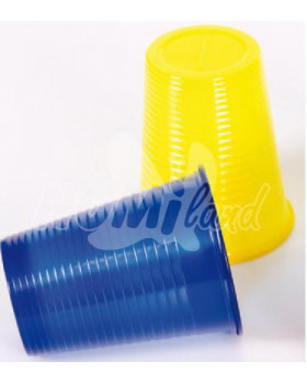 Plastové skleničky - žluté - 10 ks