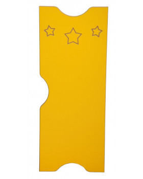 Dvířka k šatnám Ementál Hvězda - žluté