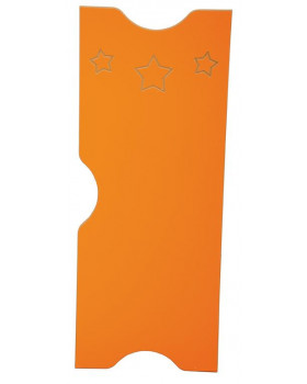 Dvířka k šatnám Ementál Hvězda - oranžové