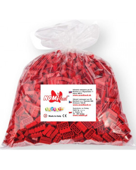 Kostky Qbriksy - 2x1 červené  - 250 ks