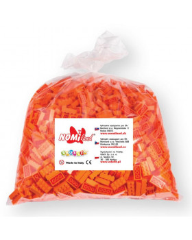 Kostky Qbriksy - 2x1 oranžové  - 250 ks