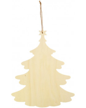 Dřevěná závěsná dekorace - Vánoční stromeček