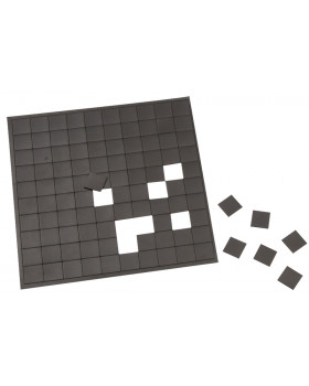 Samolepiace magnetické štvorčeky, 2 x 2 cm