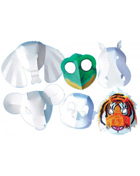 Divoká zvířata - papírové masky