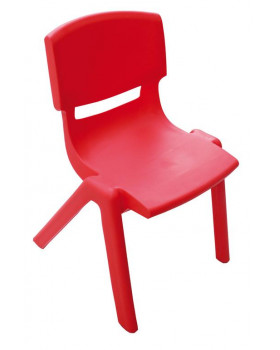 Židlička plast. 38 cm červená