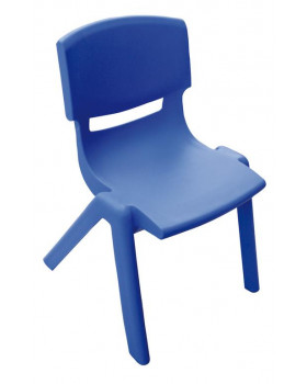 Židlička plast. 38 cm modrá