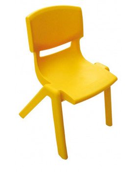 Židlička plast.38 cm žlutá