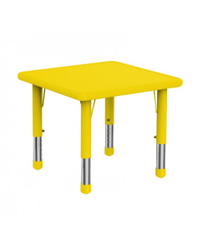 Stol.deska plast.čtvercová žlutá