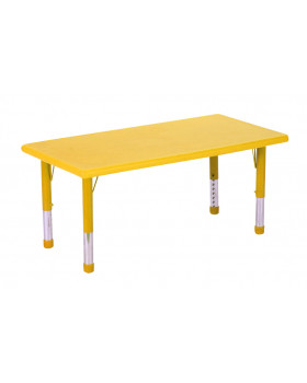 Stol.deska plast.obdelník. žlutá