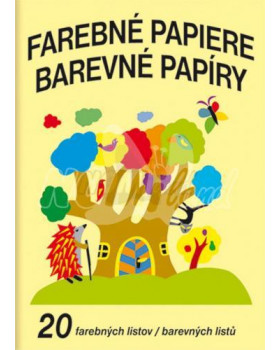 Papíry barevné A4 v bloku 20 ks