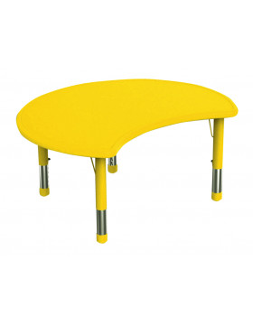 Plastová stolová deska - Kruh výsek žlutý