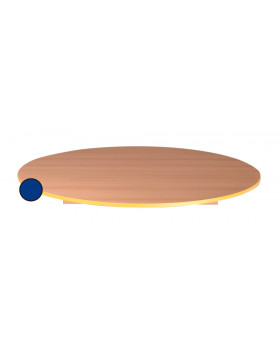 Stolní deska 18 mm, BUK, kruh 125 cm,  modrá