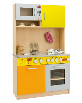 Elegantní kuchyňka DUO - oranžovo-žlutá