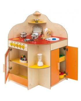 Dětská rohová kuchyňka - barevná