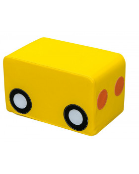 Molitanový vagónek k autíčku, žlutý