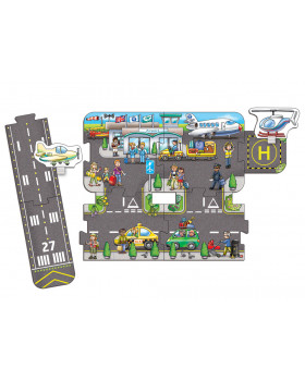 Velké podlahové puzzle - Letiště
