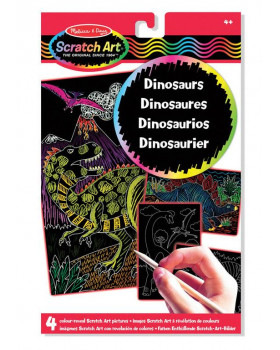 Vyškrabovací obrázky - Dinosauři