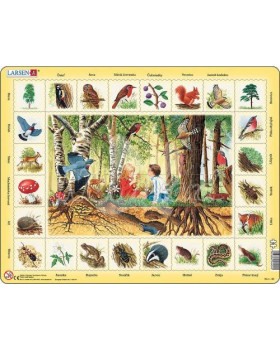 Objevovací puzzle V lese - slovenská verze