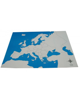 Kontrolní mapa - Evropa - bez popisků