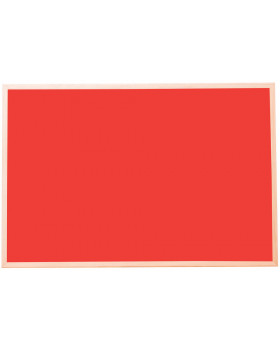 Korková tabule bar.1 - červená 60x90 cm