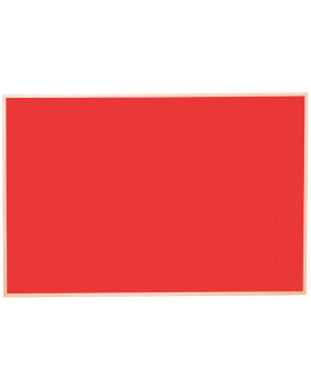 Korková tabule bar.3 - červená 100x150 cm