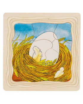 Vrstvové puzzle - Vývoj.štádia - Slepice